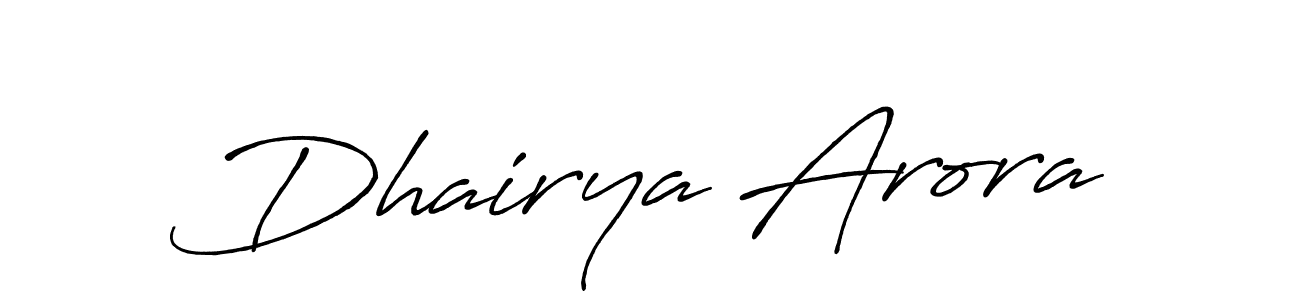 You should practise on your own different ways (Antro_Vectra_Bolder) to write your name (Dhairya Arora) in signature. don't let someone else do it for you. Dhairya Arora signature style 7 images and pictures png