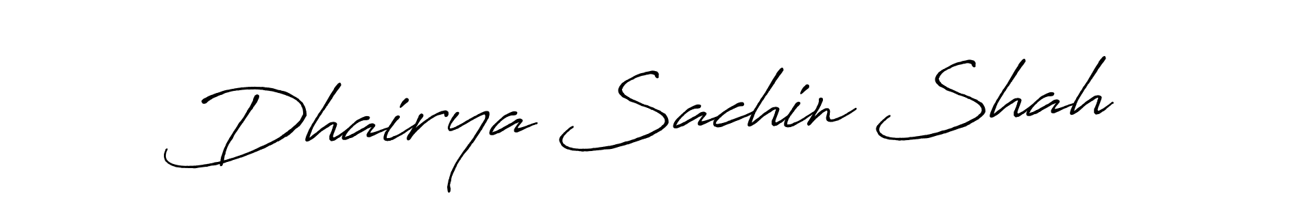 Antro_Vectra_Bolder is a professional signature style that is perfect for those who want to add a touch of class to their signature. It is also a great choice for those who want to make their signature more unique. Get Dhairya Sachin Shah name to fancy signature for free. Dhairya Sachin Shah signature style 7 images and pictures png