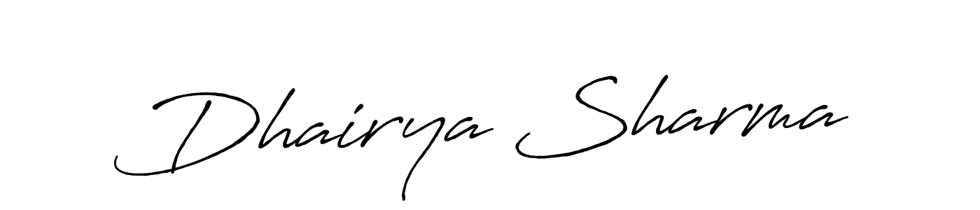 This is the best signature style for the Dhairya Sharma name. Also you like these signature font (Antro_Vectra_Bolder). Mix name signature. Dhairya Sharma signature style 7 images and pictures png