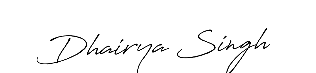 The best way (Antro_Vectra_Bolder) to make a short signature is to pick only two or three words in your name. The name Dhairya Singh include a total of six letters. For converting this name. Dhairya Singh signature style 7 images and pictures png