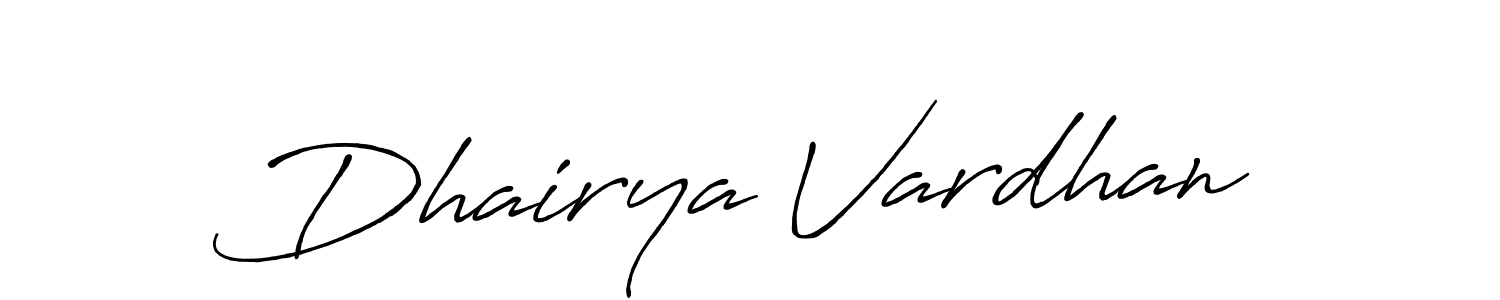 You should practise on your own different ways (Antro_Vectra_Bolder) to write your name (Dhairya Vardhan) in signature. don't let someone else do it for you. Dhairya Vardhan signature style 7 images and pictures png