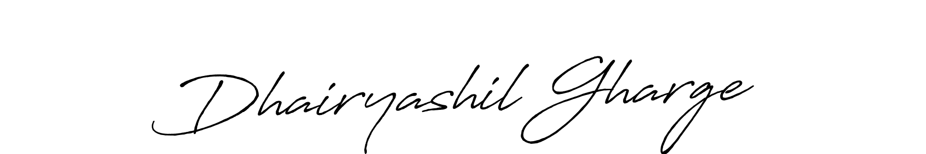 Use a signature maker to create a handwritten signature online. With this signature software, you can design (Antro_Vectra_Bolder) your own signature for name Dhairyashil Gharge. Dhairyashil Gharge signature style 7 images and pictures png