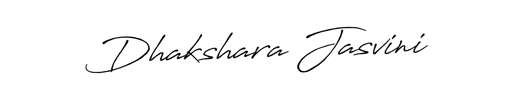 Make a beautiful signature design for name Dhakshara Jasvini. With this signature (Antro_Vectra_Bolder) style, you can create a handwritten signature for free. Dhakshara Jasvini signature style 7 images and pictures png