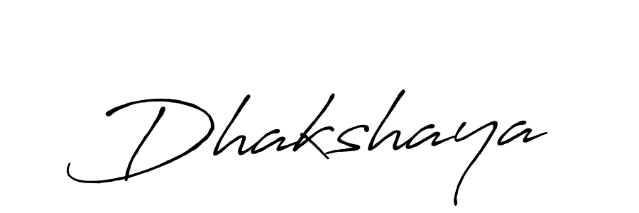 How to make Dhakshaya signature? Antro_Vectra_Bolder is a professional autograph style. Create handwritten signature for Dhakshaya name. Dhakshaya signature style 7 images and pictures png
