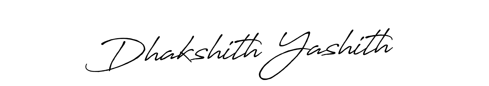 Also we have Dhakshith Yashith name is the best signature style. Create professional handwritten signature collection using Antro_Vectra_Bolder autograph style. Dhakshith Yashith signature style 7 images and pictures png