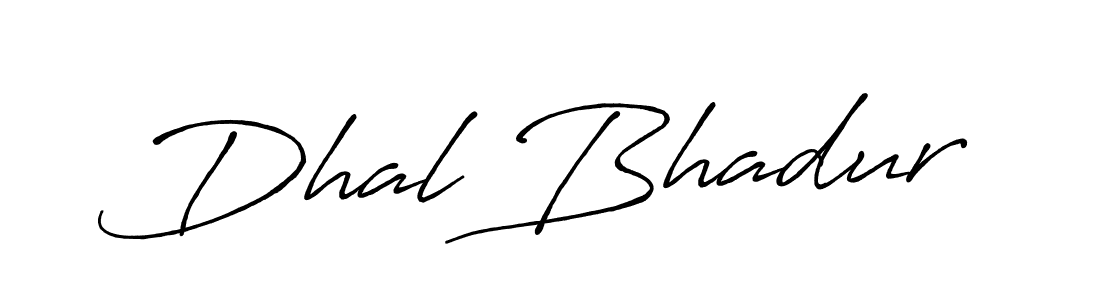 Design your own signature with our free online signature maker. With this signature software, you can create a handwritten (Antro_Vectra_Bolder) signature for name Dhal Bhadur. Dhal Bhadur signature style 7 images and pictures png