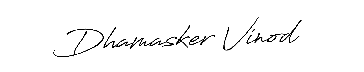 It looks lik you need a new signature style for name Dhamasker Vinod. Design unique handwritten (Antro_Vectra_Bolder) signature with our free signature maker in just a few clicks. Dhamasker Vinod signature style 7 images and pictures png