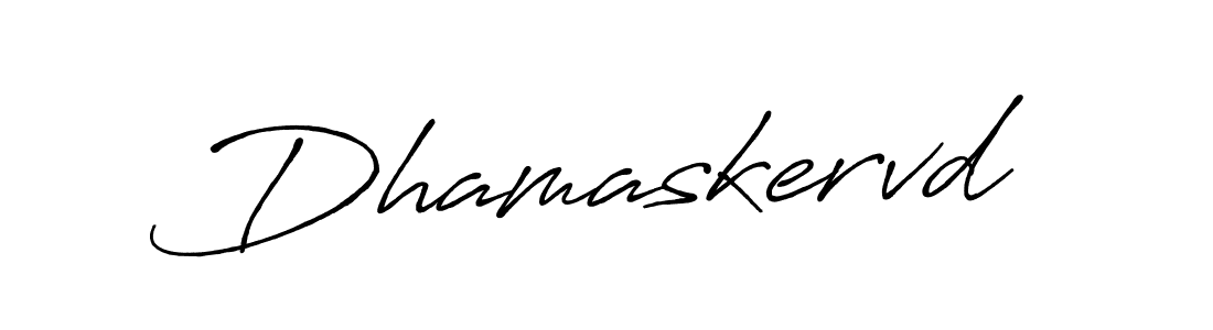 How to make Dhamaskervd name signature. Use Antro_Vectra_Bolder style for creating short signs online. This is the latest handwritten sign. Dhamaskervd signature style 7 images and pictures png