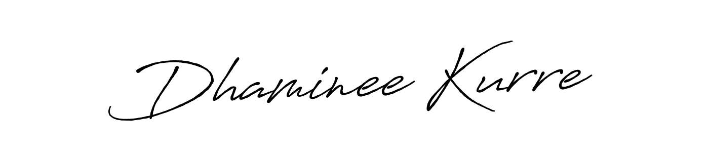 How to make Dhaminee Kurre signature? Antro_Vectra_Bolder is a professional autograph style. Create handwritten signature for Dhaminee Kurre name. Dhaminee Kurre signature style 7 images and pictures png