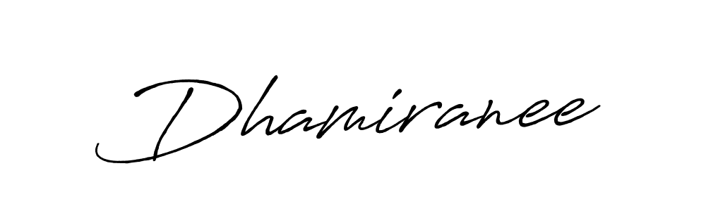 The best way (Antro_Vectra_Bolder) to make a short signature is to pick only two or three words in your name. The name Dhamiranee include a total of six letters. For converting this name. Dhamiranee signature style 7 images and pictures png