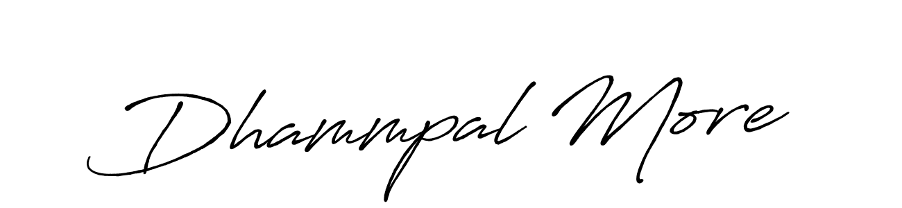 Create a beautiful signature design for name Dhammpal More. With this signature (Antro_Vectra_Bolder) fonts, you can make a handwritten signature for free. Dhammpal More signature style 7 images and pictures png