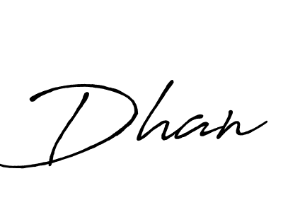 How to make Dhan name signature. Use Antro_Vectra_Bolder style for creating short signs online. This is the latest handwritten sign. Dhan signature style 7 images and pictures png