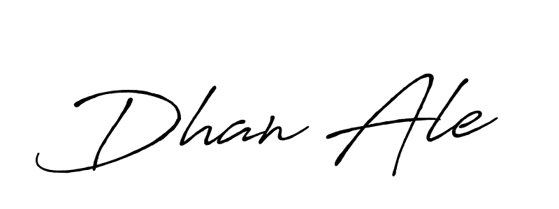 Make a beautiful signature design for name Dhan Ale. With this signature (Antro_Vectra_Bolder) style, you can create a handwritten signature for free. Dhan Ale signature style 7 images and pictures png