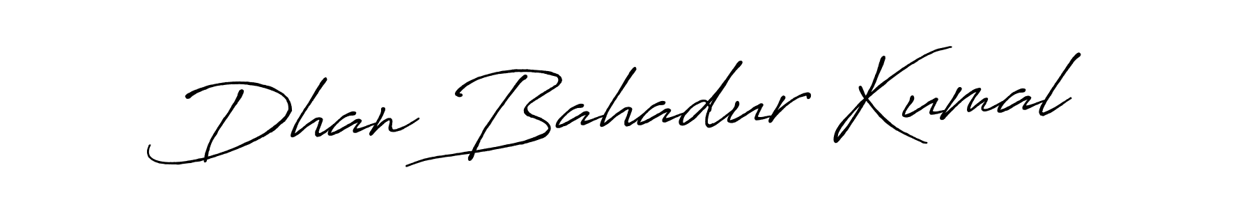 Dhan Bahadur Kumal stylish signature style. Best Handwritten Sign (Antro_Vectra_Bolder) for my name. Handwritten Signature Collection Ideas for my name Dhan Bahadur Kumal. Dhan Bahadur Kumal signature style 7 images and pictures png