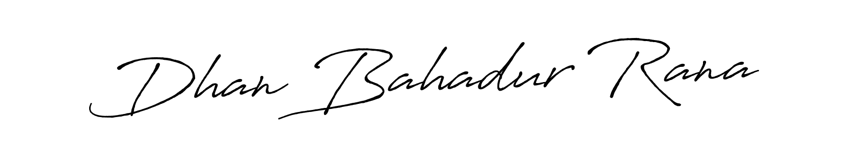 Create a beautiful signature design for name Dhan Bahadur Rana. With this signature (Antro_Vectra_Bolder) fonts, you can make a handwritten signature for free. Dhan Bahadur Rana signature style 7 images and pictures png
