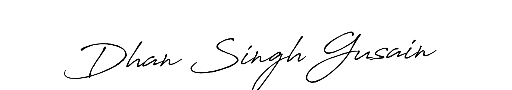 How to make Dhan Singh Gusain name signature. Use Antro_Vectra_Bolder style for creating short signs online. This is the latest handwritten sign. Dhan Singh Gusain signature style 7 images and pictures png
