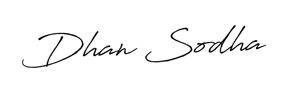 Use a signature maker to create a handwritten signature online. With this signature software, you can design (Antro_Vectra_Bolder) your own signature for name Dhan Sodha. Dhan Sodha signature style 7 images and pictures png