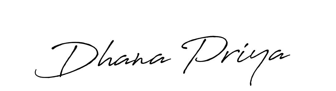 Design your own signature with our free online signature maker. With this signature software, you can create a handwritten (Antro_Vectra_Bolder) signature for name Dhana Priya. Dhana Priya signature style 7 images and pictures png