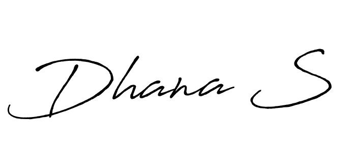 if you are searching for the best signature style for your name Dhana S. so please give up your signature search. here we have designed multiple signature styles  using Antro_Vectra_Bolder. Dhana S signature style 7 images and pictures png