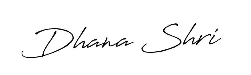 Create a beautiful signature design for name Dhana Shri. With this signature (Antro_Vectra_Bolder) fonts, you can make a handwritten signature for free. Dhana Shri signature style 7 images and pictures png