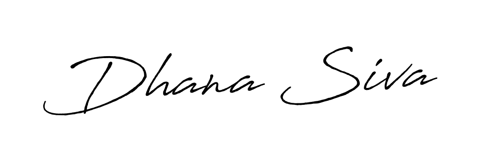 Make a beautiful signature design for name Dhana Siva. With this signature (Antro_Vectra_Bolder) style, you can create a handwritten signature for free. Dhana Siva signature style 7 images and pictures png
