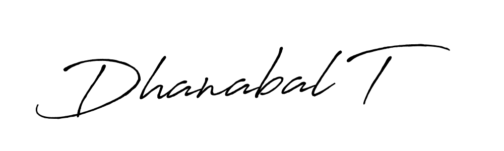 Once you've used our free online signature maker to create your best signature Antro_Vectra_Bolder style, it's time to enjoy all of the benefits that Dhanabal T name signing documents. Dhanabal T signature style 7 images and pictures png