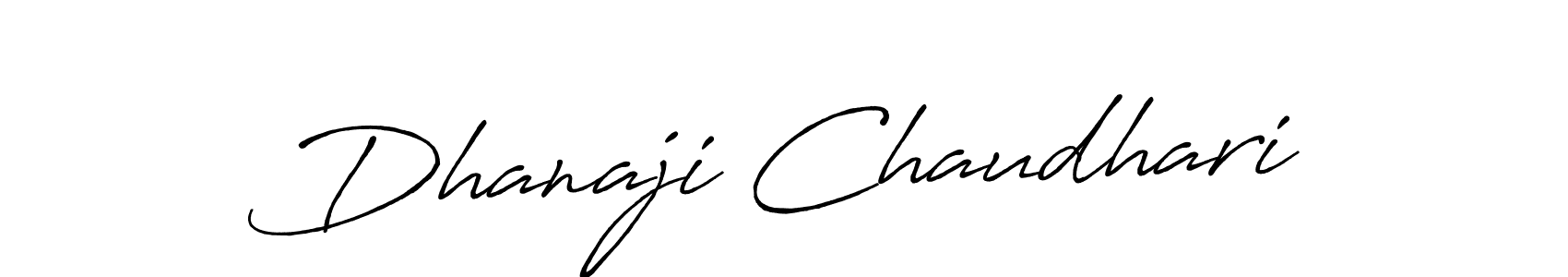 Antro_Vectra_Bolder is a professional signature style that is perfect for those who want to add a touch of class to their signature. It is also a great choice for those who want to make their signature more unique. Get Dhanaji Chaudhari name to fancy signature for free. Dhanaji Chaudhari signature style 7 images and pictures png
