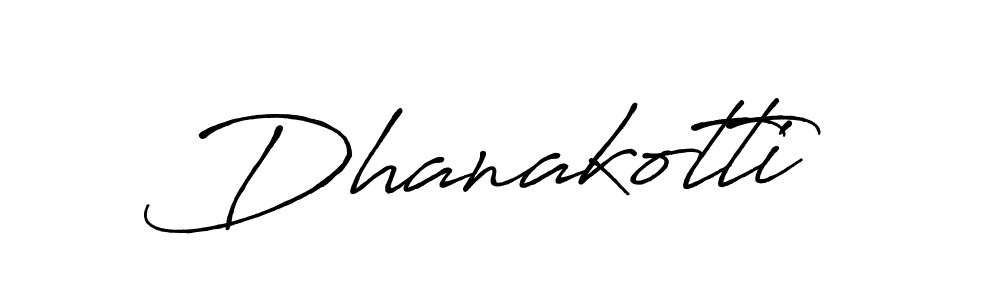 Create a beautiful signature design for name Dhanakotti. With this signature (Antro_Vectra_Bolder) fonts, you can make a handwritten signature for free. Dhanakotti signature style 7 images and pictures png