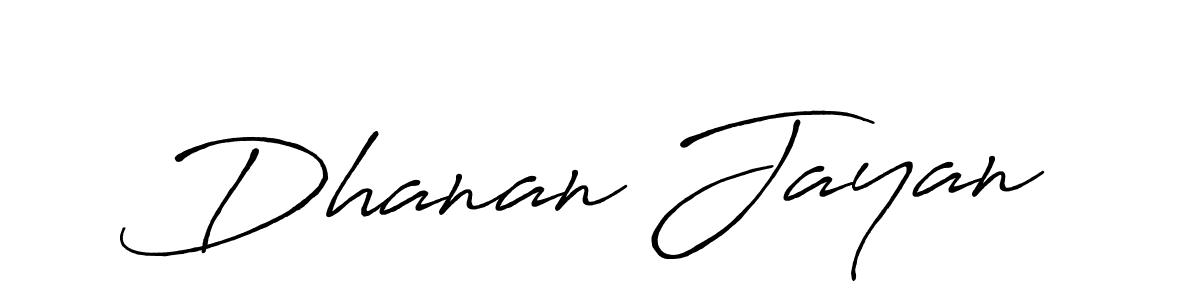 The best way (Antro_Vectra_Bolder) to make a short signature is to pick only two or three words in your name. The name Dhanan Jayan include a total of six letters. For converting this name. Dhanan Jayan signature style 7 images and pictures png