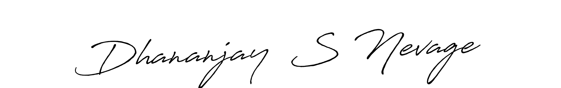 How to Draw Dhananjay  S Nevage signature style? Antro_Vectra_Bolder is a latest design signature styles for name Dhananjay  S Nevage. Dhananjay  S Nevage signature style 7 images and pictures png
