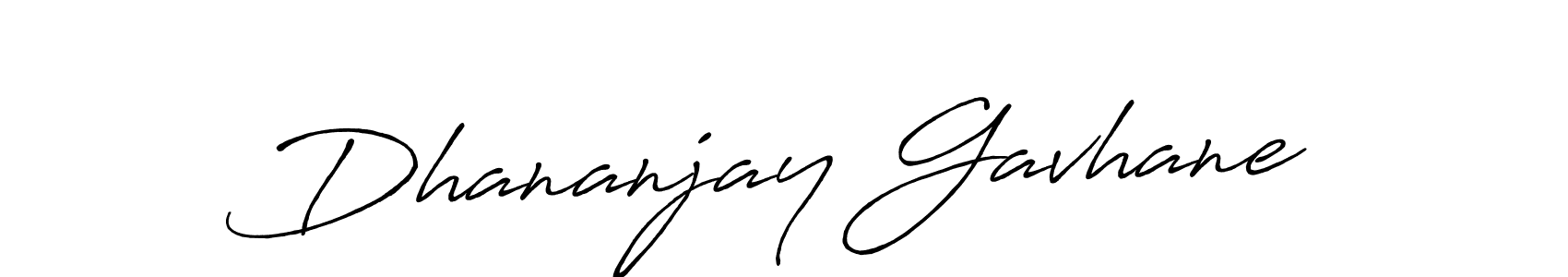 Use a signature maker to create a handwritten signature online. With this signature software, you can design (Antro_Vectra_Bolder) your own signature for name Dhananjay Gavhane. Dhananjay Gavhane signature style 7 images and pictures png