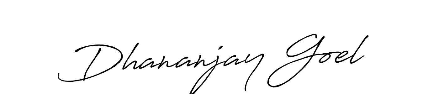 Design your own signature with our free online signature maker. With this signature software, you can create a handwritten (Antro_Vectra_Bolder) signature for name Dhananjay Goel. Dhananjay Goel signature style 7 images and pictures png