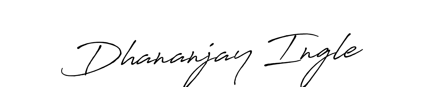 How to make Dhananjay Ingle signature? Antro_Vectra_Bolder is a professional autograph style. Create handwritten signature for Dhananjay Ingle name. Dhananjay Ingle signature style 7 images and pictures png