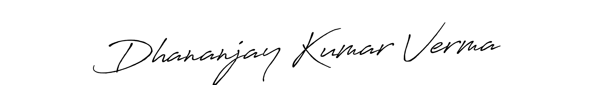 How to make Dhananjay Kumar Verma signature? Antro_Vectra_Bolder is a professional autograph style. Create handwritten signature for Dhananjay Kumar Verma name. Dhananjay Kumar Verma signature style 7 images and pictures png