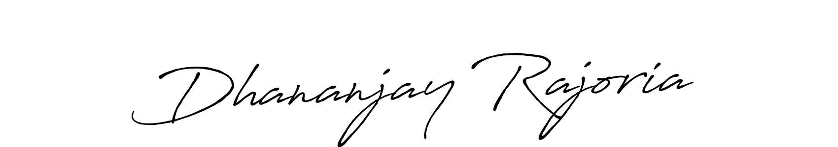 How to make Dhananjay Rajoria signature? Antro_Vectra_Bolder is a professional autograph style. Create handwritten signature for Dhananjay Rajoria name. Dhananjay Rajoria signature style 7 images and pictures png
