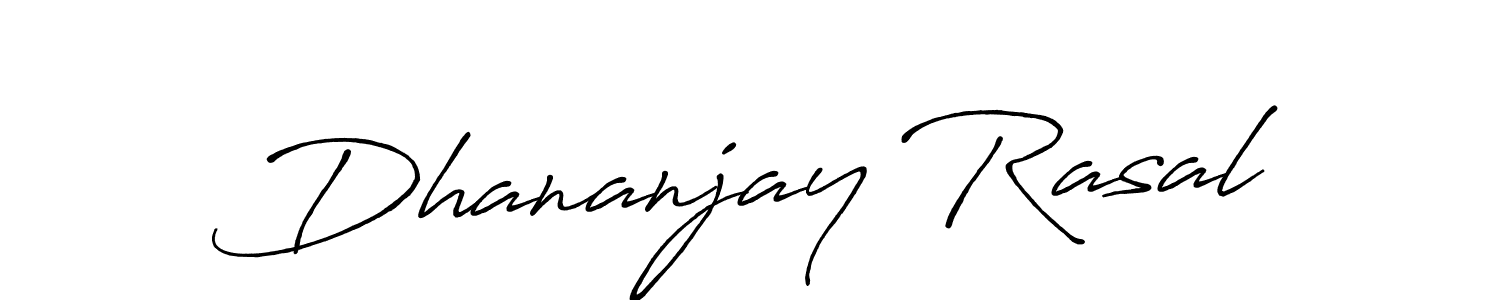Dhananjay Rasal stylish signature style. Best Handwritten Sign (Antro_Vectra_Bolder) for my name. Handwritten Signature Collection Ideas for my name Dhananjay Rasal. Dhananjay Rasal signature style 7 images and pictures png