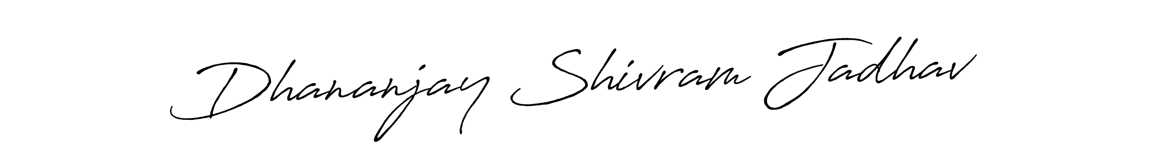 Design your own signature with our free online signature maker. With this signature software, you can create a handwritten (Antro_Vectra_Bolder) signature for name Dhananjay Shivram Jadhav. Dhananjay Shivram Jadhav signature style 7 images and pictures png