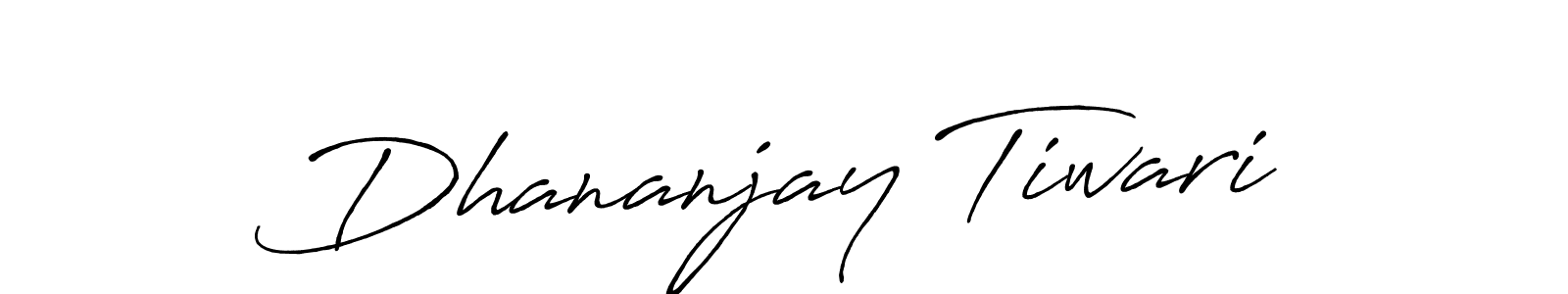 Also we have Dhananjay Tiwari name is the best signature style. Create professional handwritten signature collection using Antro_Vectra_Bolder autograph style. Dhananjay Tiwari signature style 7 images and pictures png