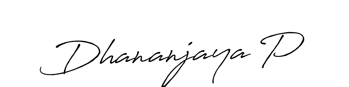 Once you've used our free online signature maker to create your best signature Antro_Vectra_Bolder style, it's time to enjoy all of the benefits that Dhananjaya P name signing documents. Dhananjaya P signature style 7 images and pictures png