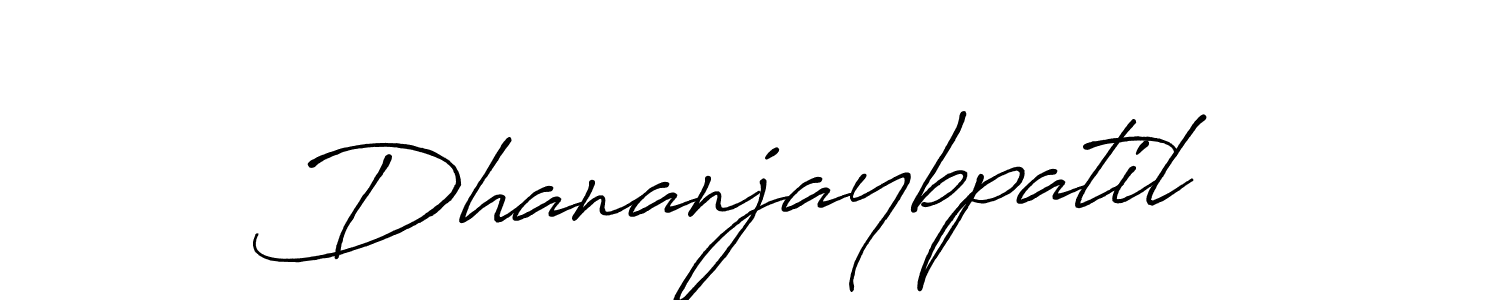 Make a beautiful signature design for name Dhananjaybpatil. With this signature (Antro_Vectra_Bolder) style, you can create a handwritten signature for free. Dhananjaybpatil signature style 7 images and pictures png