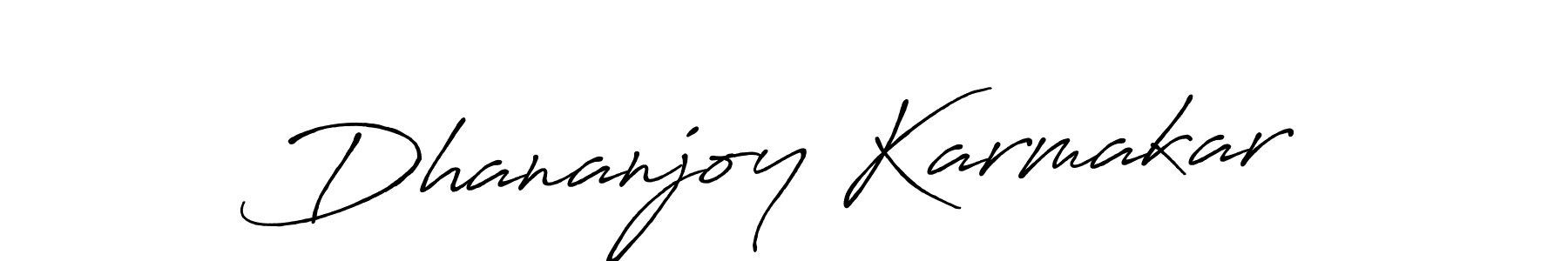 Use a signature maker to create a handwritten signature online. With this signature software, you can design (Antro_Vectra_Bolder) your own signature for name Dhananjoy Karmakar. Dhananjoy Karmakar signature style 7 images and pictures png