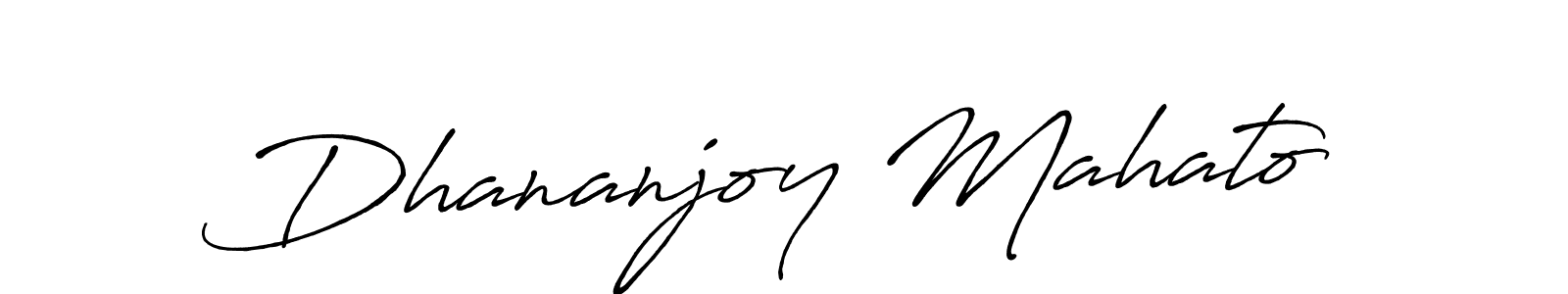 Also we have Dhananjoy Mahato name is the best signature style. Create professional handwritten signature collection using Antro_Vectra_Bolder autograph style. Dhananjoy Mahato signature style 7 images and pictures png