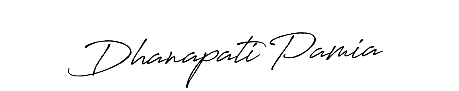 Make a beautiful signature design for name Dhanapati Pamia. Use this online signature maker to create a handwritten signature for free. Dhanapati Pamia signature style 7 images and pictures png
