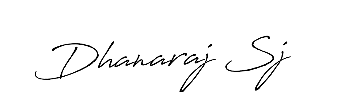 Make a beautiful signature design for name Dhanaraj Sj. Use this online signature maker to create a handwritten signature for free. Dhanaraj Sj signature style 7 images and pictures png