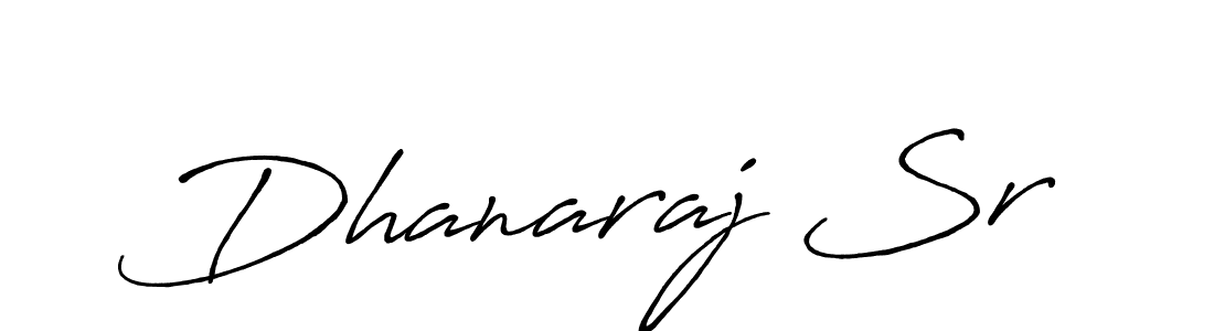 The best way (Antro_Vectra_Bolder) to make a short signature is to pick only two or three words in your name. The name Dhanaraj Sr include a total of six letters. For converting this name. Dhanaraj Sr signature style 7 images and pictures png