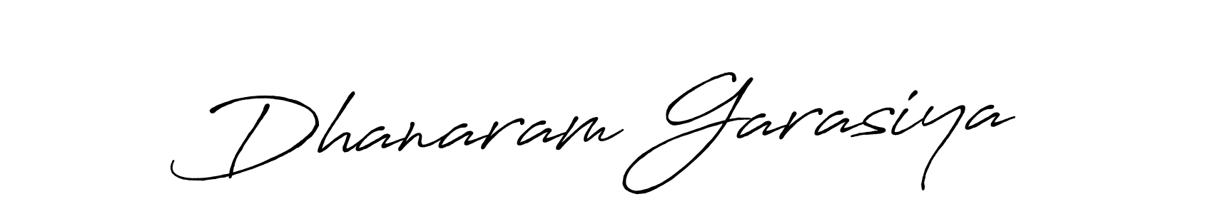 Make a beautiful signature design for name Dhanaram Garasiya. With this signature (Antro_Vectra_Bolder) style, you can create a handwritten signature for free. Dhanaram Garasiya signature style 7 images and pictures png