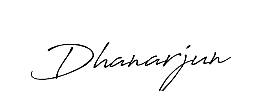 How to make Dhanarjun signature? Antro_Vectra_Bolder is a professional autograph style. Create handwritten signature for Dhanarjun name. Dhanarjun signature style 7 images and pictures png