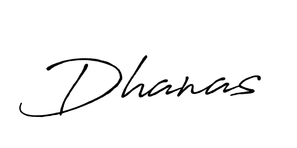 Design your own signature with our free online signature maker. With this signature software, you can create a handwritten (Antro_Vectra_Bolder) signature for name Dhanas. Dhanas signature style 7 images and pictures png