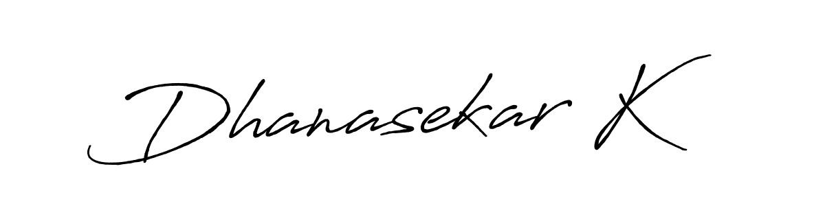 Design your own signature with our free online signature maker. With this signature software, you can create a handwritten (Antro_Vectra_Bolder) signature for name Dhanasekar K. Dhanasekar K signature style 7 images and pictures png