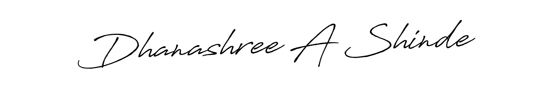 Make a beautiful signature design for name Dhanashree A Shinde. Use this online signature maker to create a handwritten signature for free. Dhanashree A Shinde signature style 7 images and pictures png